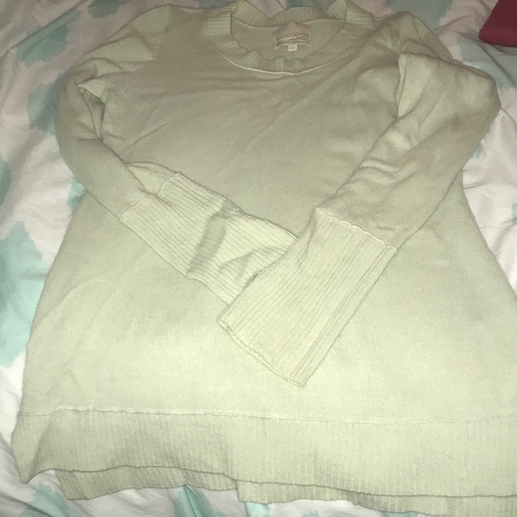 2-ply Cashmere sea foam green sweater - Picture 1 of 2